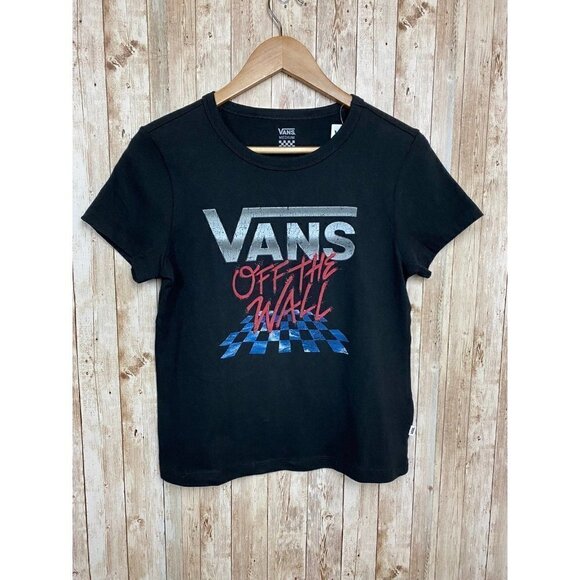 VANS Off the Wall Women’s Rulers Rule T-Shirt Short Sleeve Size Medium - Picture 1 of 4